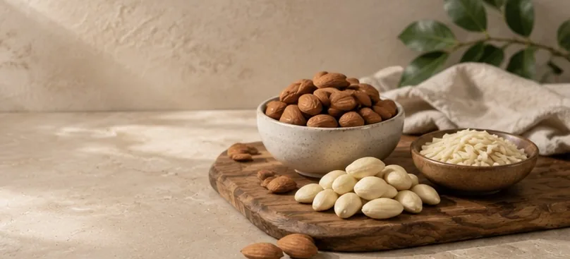 Natural and blanched slivered almonds — Pasha International almond export range