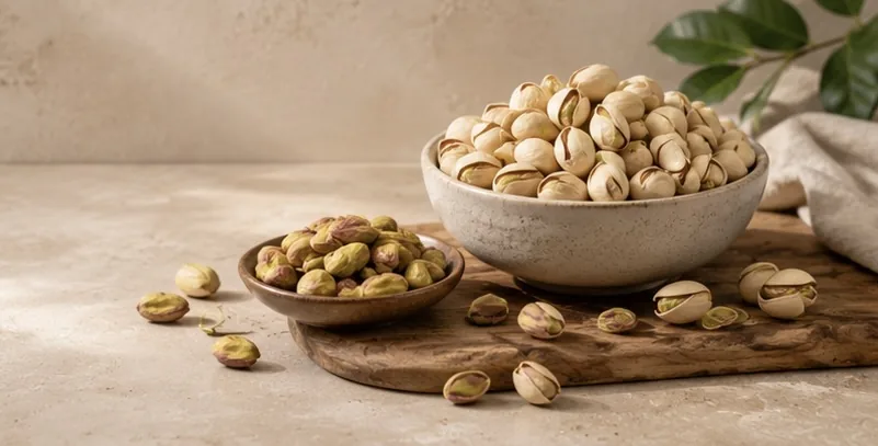 Roasted pistachios in-shell and kernels — Pasha International pistachio supply